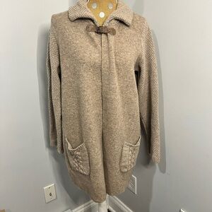 A.IDA beige long sleeves Cardigan
